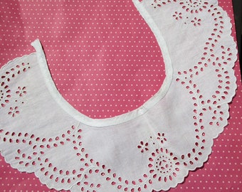 Antique Lace Vintage Lace Collar Eyelet Whitework Embroidery