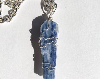Kyanite Silver Pendant