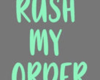 rush my order payment