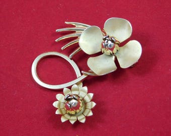 Vintage Gold Flower Broach