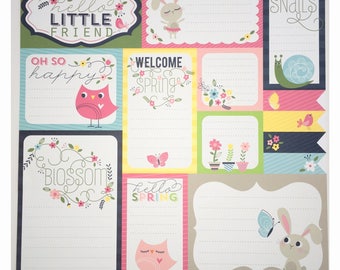 Spring journaling - Welcome spring patterned paper
