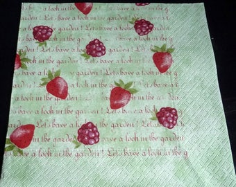 Red paper towel