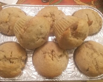 Peanut butter banana muffins