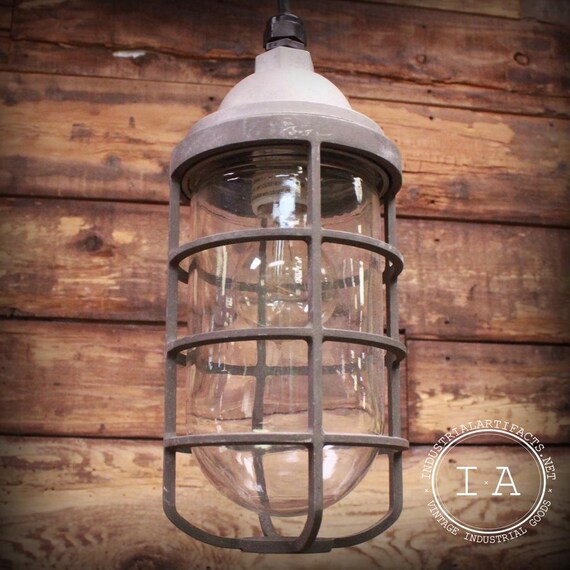 Vintage Explosion Proof Light Fixture