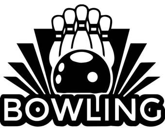 Bowling strike svg | Etsy