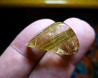 Rutile Quartz Cabochon