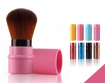 Travel Makeup Brush, Retractable Makeup Brush, Pro Makeup Brush, Powder Brush, Travel Powder Brush Portable Makeup Brush Kabuki Brush