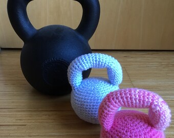 Crochet Baby Kettlebell Rattle