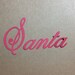 10 - 1.5 inch Tall Santa Die Cuts for Paper Crafts in Red Set #5545