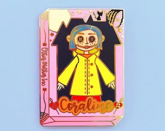 Coraline Doll Enamel Pin