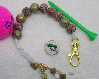 Golf Stroke Counter with Handmade Beads