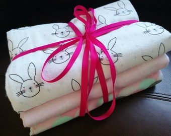 Pinks and Bunnies Baby Wraps