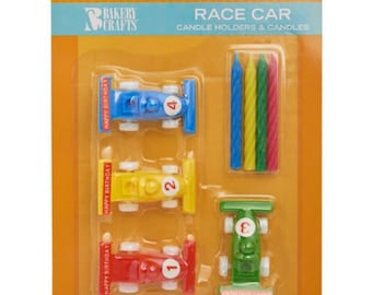 Racing Car Candle Holders & Candles