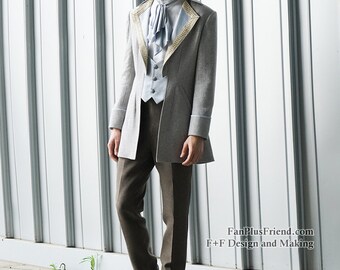 Elegant Gothic Aristocrat Dandy Ouji Double Breasted Straight Pants