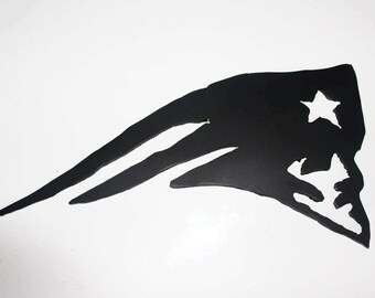 Hand Plasma Cut Patriots logo Metal Wall Art