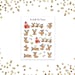 Kawaii Christmas Reindeer Stickers- christmas stickers, christmas deco stickers, erin condren stickers, happy planner stickers