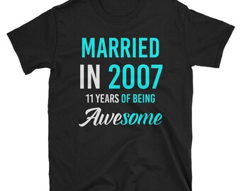 11th Anniversary Gift | 11th Anniversary Gift For men | 11th Anniversary | Married In 2007