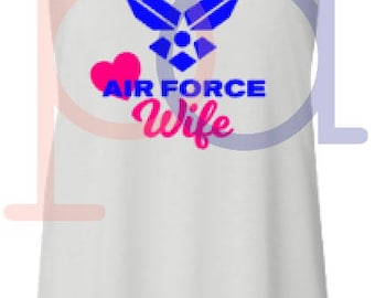 Air Force Wife Tank and Tote