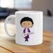 Purple Rain Mug, Purple Rain Mug, Unique Coffee Mug, Illustrated Mug, Cute Mug, Gifts for Him, Gifts for Her, Music Mug, Celebrity Mug