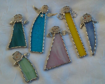 Stained Glass Angel Suncatcher Ornaments