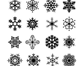 Christmas Snowflakes Graphics SVG Dxf EPS Png Cdr Ai Pdf Vector Art Clipart instant download Digital Cut Print File Cricut Silhouette
