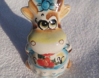 Сow hostess miniature sculpture