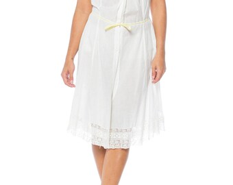 Victorian Combination Slip With Lace Trim Size: 4