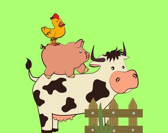 Farm Animals Travel Busy Box Printable