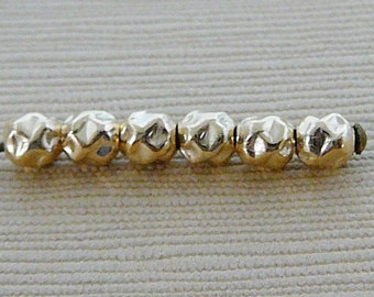 14kt Gold Filled Beads, Bumpy 3mm Round Goldfill Bead, 10 qty