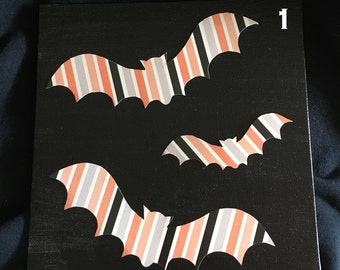 Striped Bats Canvas