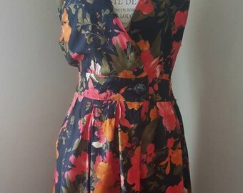 Vintage 80s Floral Jumper
