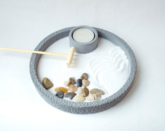Zen Garden/ Yoga Gifts/ Mini Zen Garden/ Office Decor for Women/ Gift for Her/ DIY kit/ DIY/ Yoga Decor/ Zen Decor/ Meditation/ Zen