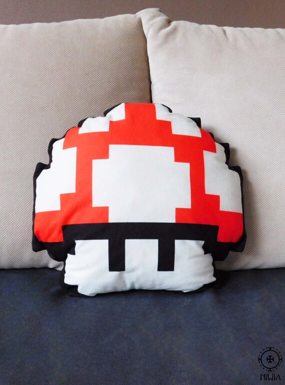 mario mushroom pillow