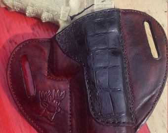 Custom Leather Saddle Holster