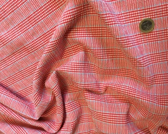 Fabric weave tartan for blouses, dresses... Scrunched up look