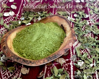 Pure Fresh Henna from The Moroccan Sahara Fine Powder, Organic, high quality with no Additives or Chemicals
