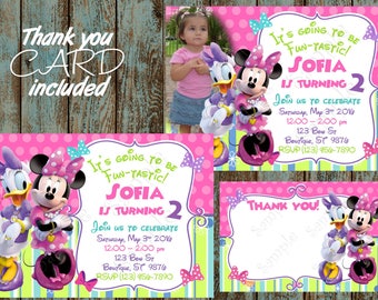 Minnie Mouse Invitation, Minnie Mouse Party, Minnie Mouse Birthday, Minnie Mouse Bowtique Invitation, Minnie Mouse Printable Invitation
