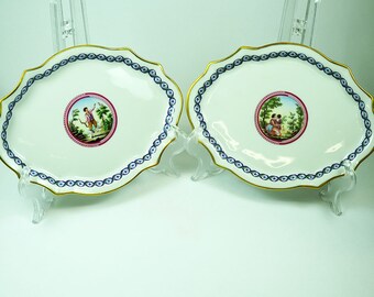 Richard Ginori Plates with Classical Decoration