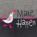 MAKE THINGS HAPPEN - Machine Embroidery texts and Doodle Birds for multiple combinations, 2 Applique Doodle Birds and 4 Text designs