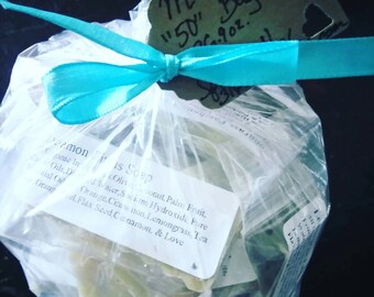 Organic Soap/Bulk Soap/Soap Samples/Soap Sale/Mini Soap Bag/Soap Sampler/Essential Oil Soap/Natural Soap/Vegan Soap/Handmade/Bar Soap Favors