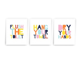 boy and girl bathroom signs mixed gender bathroom art prints kids bathroom rules multicolor boy girl signs printable decor boy and girl bathroom signs mixed gender bathroom art prints kids bathroom rules multicolor boy girl signs printable decor