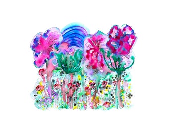 Abstract Flowers no.4 – A4 Print – 290gsm