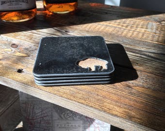 Industrial Steel Drink Coasters