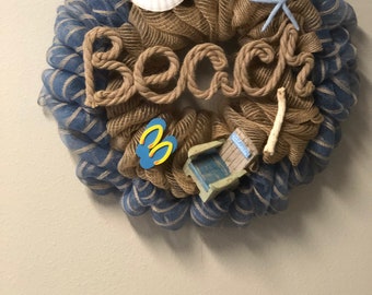 Deco Mesh Door Wreath