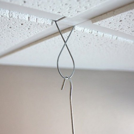 100 Ceiling Clips T-Bar Wire Figure-8 Suspended Grid Clip