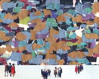 The Gallery - original mixed media collage