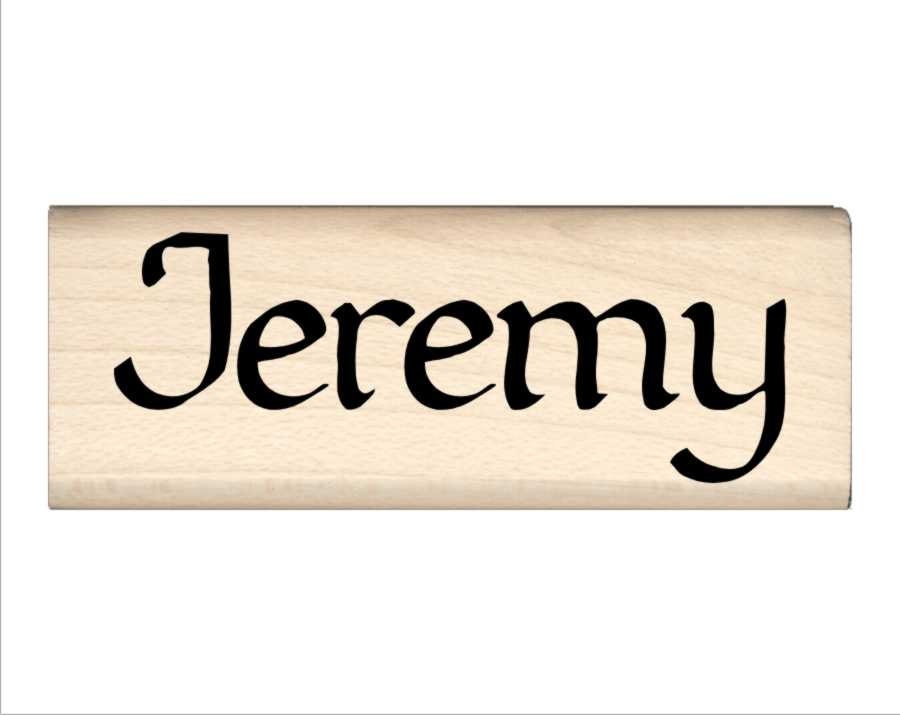 Jeremy - Name Rubber Stamp for Kids from StampsbyImpression on Etsy Studio