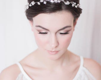 Bridal Hair Wreath Bridal Hair Vine Bridal Headpiece Wedding Hair Vine Bridal Hair Piece Crystal Hair Vine Leaf Hair Vine Bridal Wreath Halo
