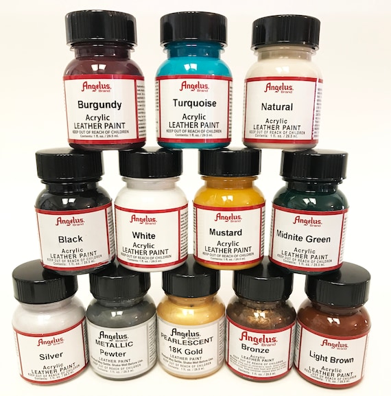 Angelus Acrylic Leather Paint Starter Kits New Colors