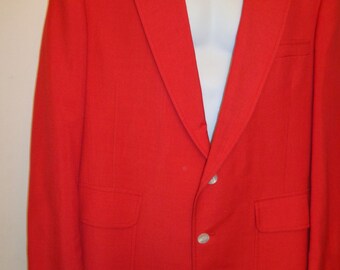 VINTAGE 1970'S "JACK'S for SLACKS" Red Men's Sport Coat(available)